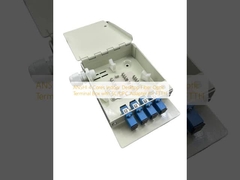 ANSHI 4 कोर इंडोर डेस्कटॉप फाइबर ऑप्टिक टर्मिनल बॉक्स FTTH के लिए SC/UPC एडाप्टर के साथ