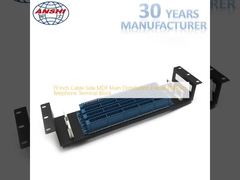 19 इंच केबल साइड एमडीएफ मुख्य वितरण फ्रेम 100 जोड़े टेलीफोन टर्मिनल ब्लॉक