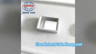 ANSHI RJ45 वॉल प्लेट आसान नेटवर्क केबल प्रबंधन