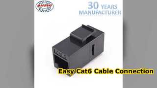 आसान Cat6 RJ45 कीस्टोन कपलर सेटअप