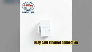 ANSHI Cat6 RJ45 कीस्टोन जैक आसान ईथरनेट कनेक्टर