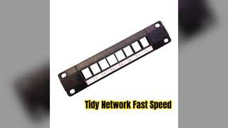 नेटवर्क स्पष्टता के लिए 8 पोर्ट Cat6A पैच पैनल