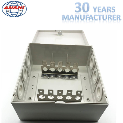 Telephone Distribution Box Indoor 50 Pairs With Key Lock ABS White Grey DP DB Box