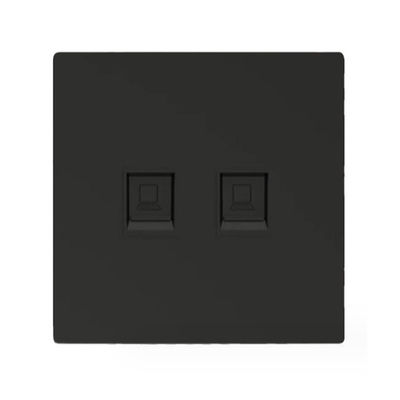 ANSHI 86 Type 2 Ports Face Plate With Gold Spraying & With Shutter