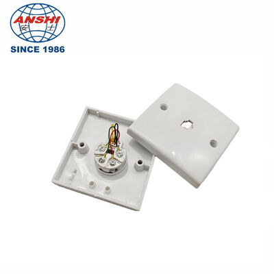 ANSHI RJ11 Socket ABS Material Network Cable Faceplate with Dust Shutter for RJ11 Voice Ethernet Wall Plat