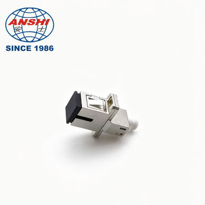 SC to LC Simplex Hybrid Fiber Optic Adapter PC/APC, Metal Flange, Single Mode / Multi Mode for Patch Cord Pigtail
