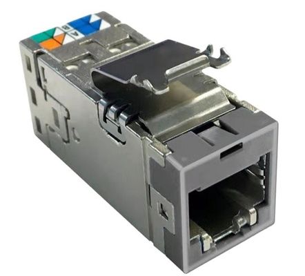 अंशी एएमपी-ट्विस्ट एसएलएक्स सीरीज मॉड्यूलर जैक केटेगरी 6ए शील्डेड 4 पेयर बिना डस्ट कवर के