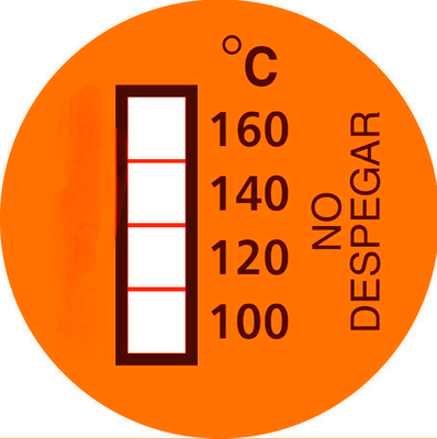 उच्च तापमान निगरानी के लिए अपरिवर्तनीय तापमान लेबल 60 ~ 100 °C