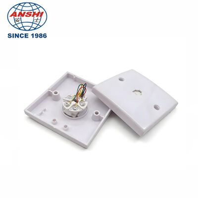 ANSHI British Style ABS Material Network Cable Faceplate with Dust Shutter for RJ45 Ethernet Wall Plate