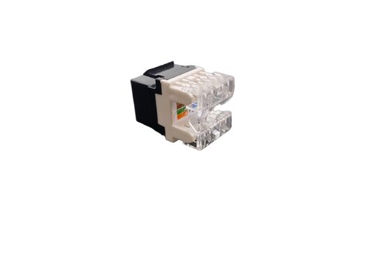 RJ45 कीस्टोन जैक 180 डिग्री CAT6/CAT6A UTP विश्वसनीय नेटवर्क कनेक्शन के लिए