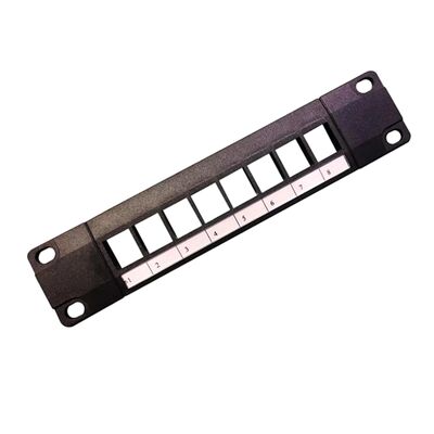 8 पोर्ट अनलोड मॉड्यूलर पैच पैनल RJ45 कनेक्शन के लिए CAT6A संगतता के साथ