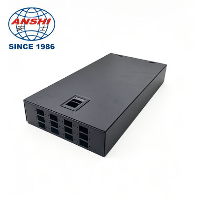 8 Core Indoor Metal Fiber Optic Distribution Box Uncut Cable PO Fiber Optic Patch Panel Type